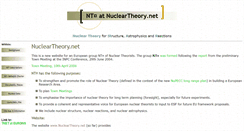 Desktop Screenshot of nucleartheory.net